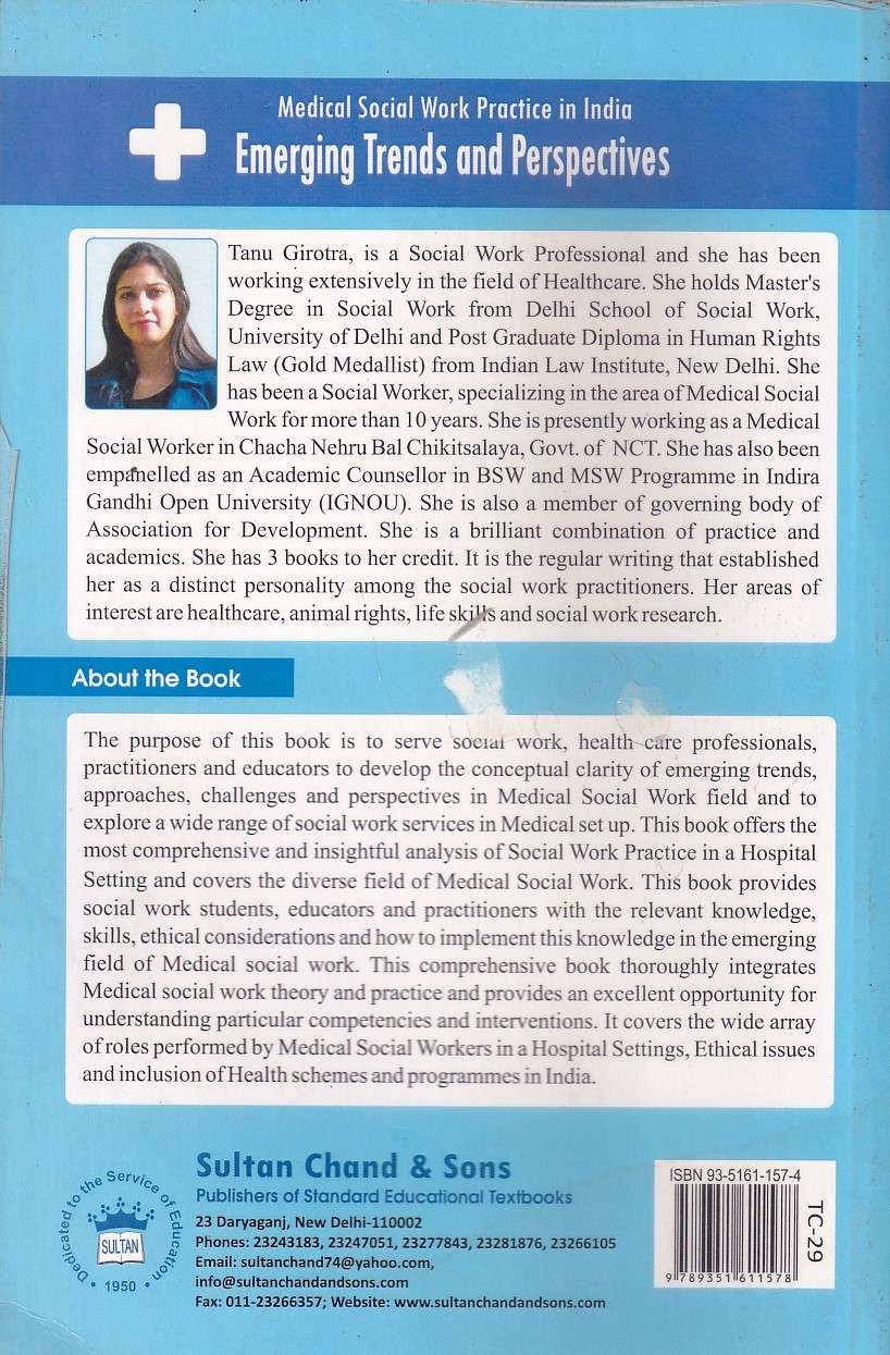 Medical Social Work Practice in India: Girotra Tanu - Image 2